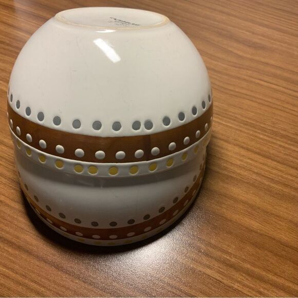 Rachael Ray 5 1/2" Circles and Dots Hand Painted Cereal Bowls Set of 2 A3 - Picture 3 of 5